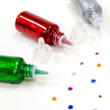 BAZIC 0.67 FL OZ (20 mL) 6 Classic Color Glitter Glue, pack of 24