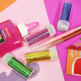 BAZIC 0.25 oz (7g) 6 Primary Color Glitter Shaker, pack of 24