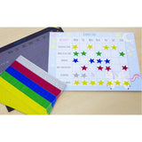 BAZIC Assorted Color Foil Star Label (660/Pack), pack of 24