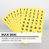 BAZIC Gold Foil Number Label (378/Pack), pack of 24
