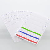 BAZIC Assorted Color File Folder Label (126/Pack), pack of 24