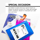 BAZIC 8.5" X 11" Full Sheet White Multipurpose Labels (10/Pack), pack of 24