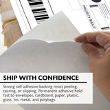 BAZIC 8.5" X 11" Full Sheet White Multipurpose Labels (10/Pack), pack of 24
