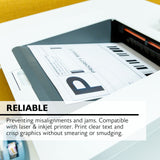 BAZIC 8.5" X 11" Full Sheet White Multipurpose Labels (10/Pack), pack of 24