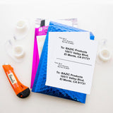 BAZIC 8.5" X 11" Full Sheet White Multipurpose Labels (10/Pack), pack of 24