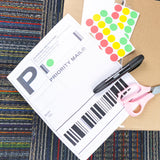 BAZIC 8.5" X 11" Full Sheet White Multipurpose Labels (10/Pack), pack of 24