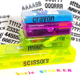 BAZIC 1" Black Color Alphabet & Numbers Stickers (346/Pack), pack of 24