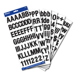 BAZIC 1" Black Color Alphabet & Numbers Stickers (346/Pack), pack of 24
