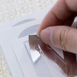 BAZIC 2" Silver Metallic Color Alphabet & Numbers Stickers (72/Pack), pack of 24