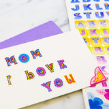 BAZIC Alphabet Sticker Book, pack of 24