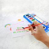 BAZIC 8 Ct. Semi Moist Watercolor w/ Brush, pack of 24