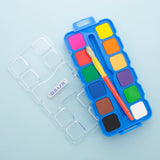 BAZIC 12 Ct. Watercolor w/ Brush & Mixing Palette, pack of 24
