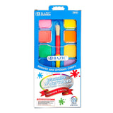 BAZIC 12 Ct. Watercolor w/ Brush & Mixing Palette, pack of 24