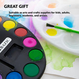 BAZIC 12 Ct. Watercolor w/ Brush, pack of 24