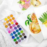BAZIC 36 Ct. Watercolor w/ Brush, pack of 12