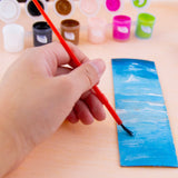 BAZIC 0.17 FL OZ (5 mL) 12 Color Kid's Paint w/ Brush, pack of 24