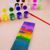 BAZIC 0.17 FL OZ (5 mL) 12 Color Kid's Paint w/ Brush, pack of 24