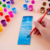 BAZIC 0.17 FL OZ (5 mL) 18 Color Kid's Paint w/ Brush, pack of 24