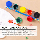 BAZIC Poster Paint w/ Brush 4.5oz/133ml, 6 Color Non-Toxic Paint, 24-Packs