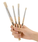 BAZIC Round Natural Bristle Stencil Brush (4/Pack), pack of 24
