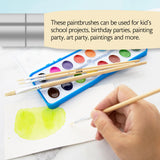 BAZIC Flat Natural Bristle Paint Brush (9/Pack), pack of 12