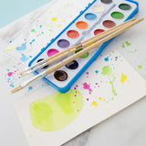 BAZIC Flat Natural Bristle Paint Brush (9/Pack), pack of 12