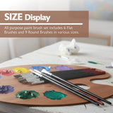 BAZIC All Purpose Paint Brush (15/Pack), pack of 24