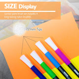 BAZIC Jumbo Kid's Paint Brush Set (4/Pack), pack of 24