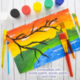 BAZIC Paint Brush w/ Translucent Handle set (5/Pack), pack of 24