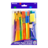 BAZIC 18-pieces Assorted Artist Paint Brush, pack of 12