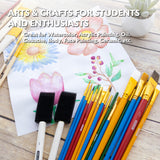 BAZIC 25-pieces Assorted All Purpose Brushes, pack of 12