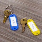 BAZIC Key Tag with Label Window (8/Pack), pack of 24