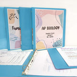 BAZIC 1" Cyan 3-Ring View Binder w/ 2-Pockets