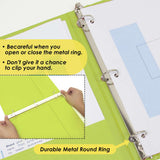 BAZIC 1.5" Lime Green 3-Ring View Binder w/ 2-Pockets (12-Pack)