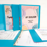 BAZIC 3 Ring Binder 1.5" Economy View Binders Cyan, Hold 280 Sheets, 12-Count