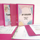BAZIC 1.5" Fuchsia 3-Ring View Binder w/ 2-Pockets (12-Pack)
