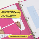 BAZIC 1.5" Fuchsia 3-Ring View Binder w/ 2-Pockets (12-Pack)