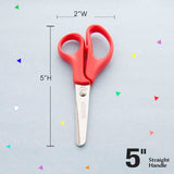 BAZIC 5" Blunt Tip School Scissors, pack of 24