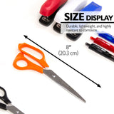BAZIC 8" Classic Stainless Steel Scissors, pack of 24