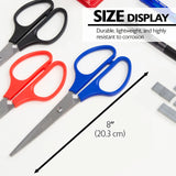 BAZIC 8" Double Thumb Stainless Steel Scissors, pack of 24