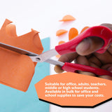 BAZIC 8" Classic Bent Handle Stainless Steel Scissors, pack of 24