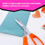 BAZIC 8" Classic Bent Handle Stainless Steel Scissors, pack of 24