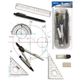 BAZIC 9 Pcs. Math Tool Sets, pack of 24