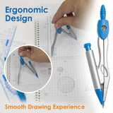 BAZIC Bright Color 9 Pcs. Math Tool Sets, pack of 24