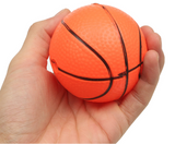 PlayWorld Pack Of 3 Inflatable Magic Shot Mini Hoop Basketballs With Pump - Orange