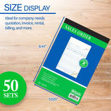 BAZIC 50 Sets 5 9/16" x 8 7/16" 2-Part Carbonless Sales Order Book, pack of 24