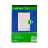 BAZIC 50 Sets 5 9/16" x 8 7/16" 2-Part Carbonless Sales Order Book, pack of 24