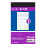 BAZIC 50 Sets 3 11/32" x 5 5/8" 2-Part Carbonless General Purpose Sales Book, pack of 24