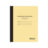 BAZIC 20 Ct. 8.5" x 7" Manila Cover Composition Book, pack of 24