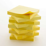 BAZIC 50 Ct. 3" X 3" Yellow Stick On Notes (4/Pack), pack of 24